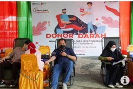 Perwira Pertamina Patra Niaga Regional Sumbagsel antusias ikuti donor darah