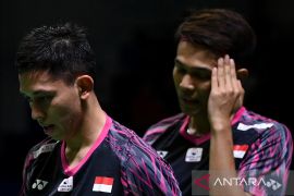 Indonesia dan Malaysia warnai semifinal ganda putra Denmark Open