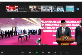 Kakanwil Kemenkumham Sumsel hadiri pelantikan Pengawas LMKN