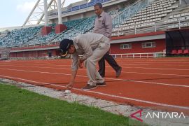 Jelang pembukaan Porprov Jatim, pengerjaan fasilitas Stadion JSG belum tuntas