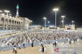 Sebanyak 57.100 calon haji sudah tiba di Tanah Suci