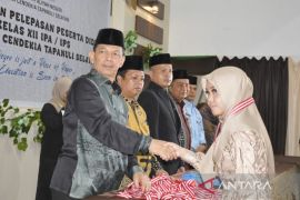 Di acara wisuda 60 siswa, Syahrul Pasaribu jelaskan lahir MAN IC