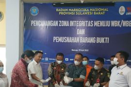BNN Sulbar musnahkan barang bukti lima kilogram jenis sabu
