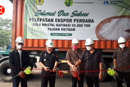 Bea Cukai Merak lepas ekspor 55.000 ton gula kristal ke Vietnam