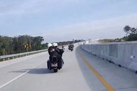 Rombongan motor besar lintasi Tol Pekanbaru-Bangkinang, polisi sebut sudah kantongi izin