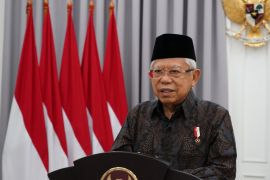Wakil Presiden RI Maruf Amin tiba di Indonesia usai menunaikan ibadah haji
