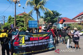 Polresta Denpasar amankan demonstrasi mahasiswa Papua tentang HAM Biak