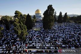 Warga Gaza laksanakan Idul Adha di tengah reruntuhan