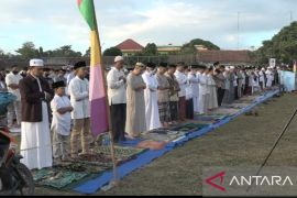 Warga Muhammadiyah Metro Timur Shalat Ied di Lapangan Iringmulyo