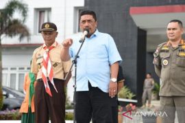Kwarcab Tapsel ikuti Jambore Sumut di bumi perkemahan Sibolangit, ini pesan Bupati