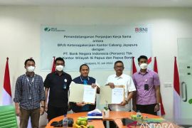 BPJAMSOSTEK  Jayapura jalin kerja sama dengan BNI Agen46