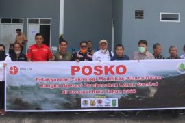 BRIN modifikasi cuaca untuk tingkatkan curah hujan di Riau