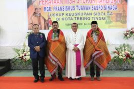 Pj Wali Kota hadiri misa tahbisan Mgr Fransiskus Tuaman Sasfo Sinaga