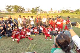 Tim sepakbola Tanah Laut juara Popda Kalsel 2022