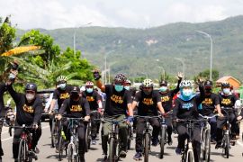 Khofifah ajak meriahkan Tahun Baru Islam dengan "gowes bareng"