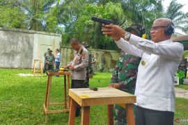 Dandim gelar latihan tembak bersama Forkopimda Asahan