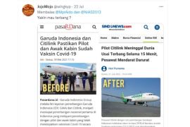 Hoaks, Pilot Citilink meninggal karena vaksin COVID-19