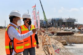 Menteri ESDM tinjau progres pembangunan Smelter Freeport di Gresik