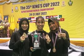 Tim Sepaktakraw putri Indonesia raih perunggu di dua nomor Kings Cup Thailand