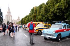 Pameran mobil antik digelar di Moskow