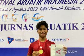 Emas Dimas di Kejurnas Renang modal Jambi di PON 2024