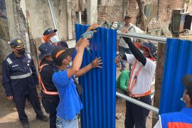 KAI tertibkan lahan di Jalan Ambengan Surabaya dari penyerobotan