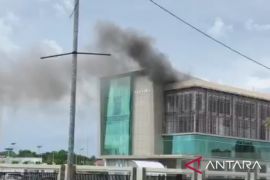 Gedung Rektorat Politeknik Pariwisata Jakabaring Palembang terbakar