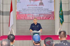 Aparatur desa di Sabang diberi penyuluhan hukum pengelolaan dana desa