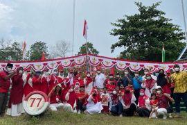 Meriahnya peringatan HUT RI ke-77 di kompleks PT RAPP