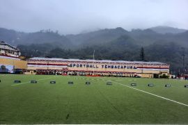 Menteri Bahlil hadiri upacara bendera di Tembagapura Papua