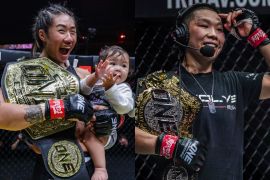 Duel trilogi Xiong Jing lawan Angela Lee pada 1 Oktober
