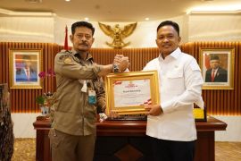 Mentan mengapresiasi Program Perlindungan Petani Pemkab Bantaeng Sulsel