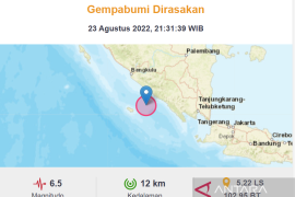 Gempa bumi guncang Lampung