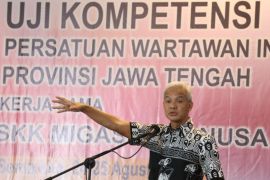 Ganjar Pranowo sebut "warna" Indonesia ada di tangan para wartawan