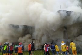 BPBD: Bangunan RS Untan Pontianak yang terbakar mulai miring