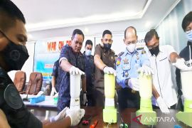 BNNP Kalsel musnahkan 1,8 kilogram sabu-sabu, ratusan ekstasi