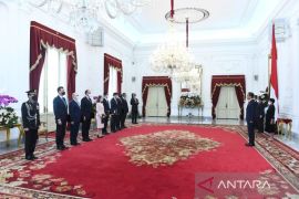 Presiden Joko Widodo terima surat kepercayaan dari delapan dubes negara sahabat