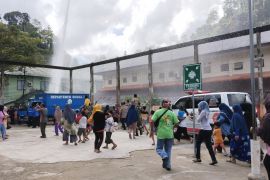 BPBD Ambon gelar simulasi penanganan banjir dan tanah longsor di dua lokasi