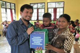 Kemenkumham NTT salurkan paket makanan cegah stunting di wilayah perbatasan