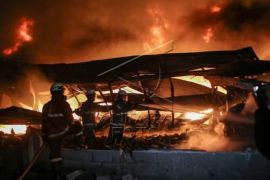 Kebakaran Gudang Plastik Di Tangerang