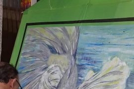 Pelangi gelar pameran lukisan di "langit" Lampung