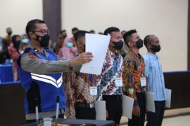 Wakapolda Kaltara pimpin penandatanganan pakta integritas calon Tamtama Gelombang I Tahun 2023
