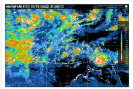 Sebagian wilayah kota besar di Indonesia berpotensi diguyur hujan