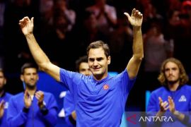 Roger Federer pamit dari tenis setelah alami kekalahan di Laver Cup