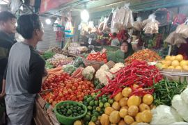 Harga bahan pokok di sejumlah pasar Jember stabil