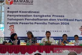 Panwaslu gelar rakor penyelesaian sengketa tahap pendaftaran- verifikasi