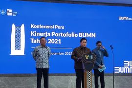 Pendapatan seluruh BUMN selama 2021 mencapai Rp2.292,5 triliun