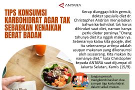 Tips Konsumsi Karbohodrat agar tak sebabkan kenaikan berat badan