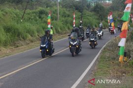Rangkaian HUT ke-77 TNI,   Danrem 023/KS touring bersama prajurit