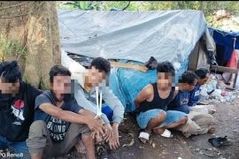 Polda Jambi gerebek gubuk narkoba